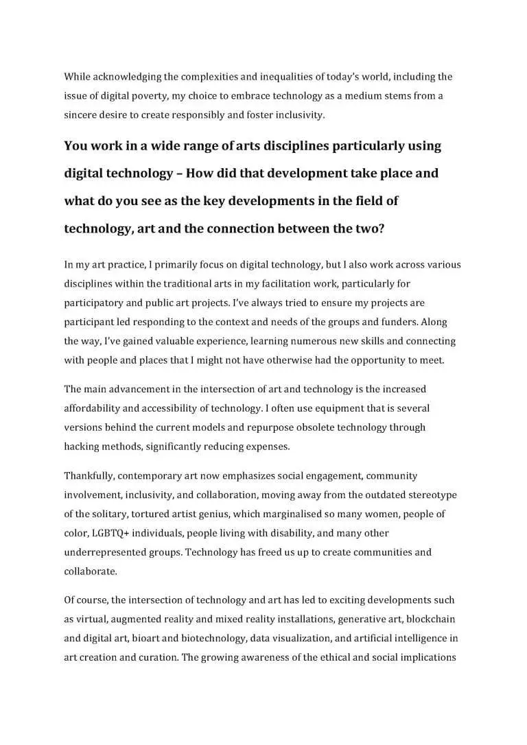 The Monthly Interviews: Community Arts Partnership: June 2024