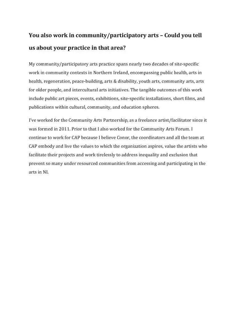 The Monthly Interviews: Community Arts Partnership: June 2024